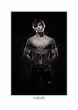 Male model posing
