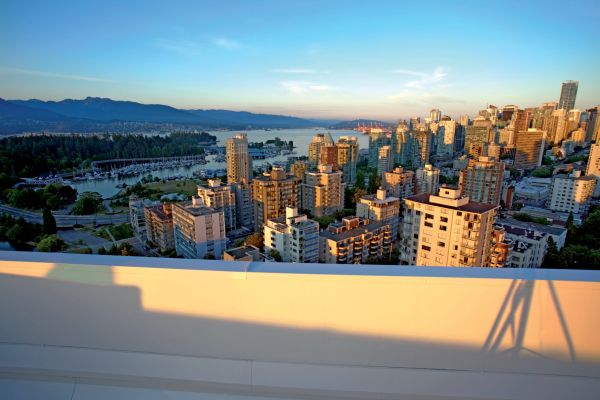 overview shot of highrise buildings