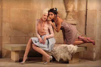 Two seated models